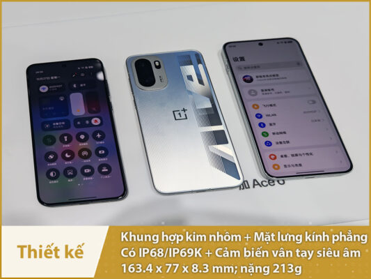 oneplus ace 6 thiet ke