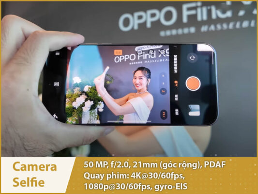oppo find x9 pro caera selfie