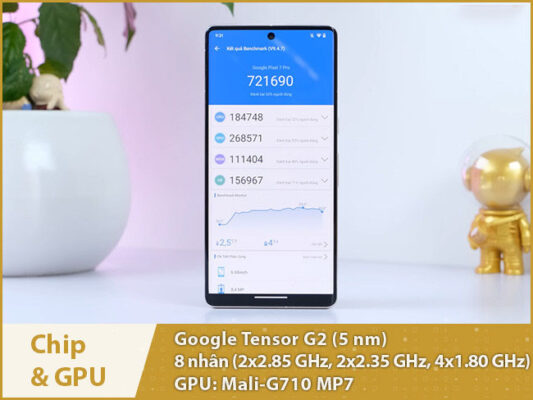 google pixel 7 pro danh gia chip gpu