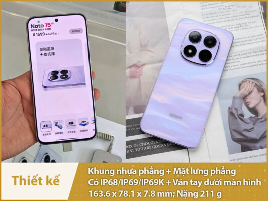 redmi note 15 pro thiet ke