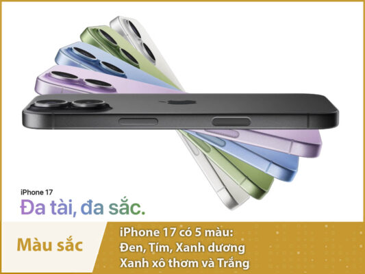 iphone 17 mau sac
