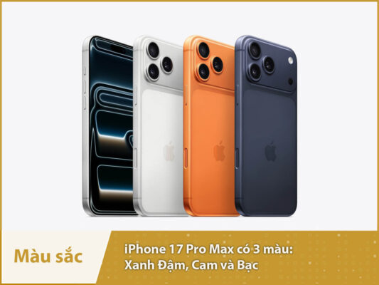 iphone 17 pro max mau sac