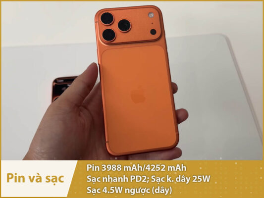 iphone 17 pro pin sac