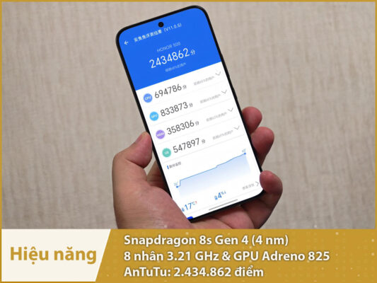Honor 500 5G (Snapdragon 8s Gen 4) honor 500 hieu nang