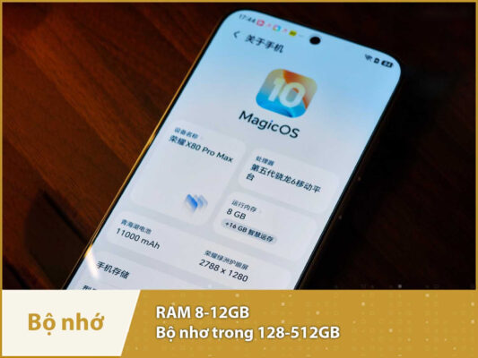 Honor X80 Pro Max (Snapdragon 6 Gen 5 - Pin 11.000mAh) bo nho honor x80 pro max mobilecity