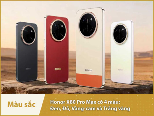 Honor X80 Pro Max (Snapdragon 6 Gen 5 - Pin 11.000mAh) mau sac honor x80 pro max mobilecity