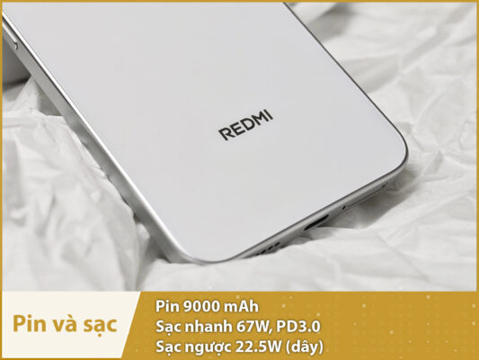 Xiaomi REDMI Note 17 Pro 5G (Snapdragon 6s Gen 4 - Pin 9000mAh) pin 9000mah sac 67w xiaomi redmi note 17 pro