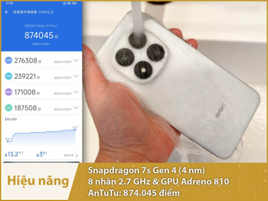 Xiaomi REDMI Note 15 Pro Plus (Snapdragon 7s Gen 4 - Pin 7000mAh) redmi note 15 pro plus hieu nang 1