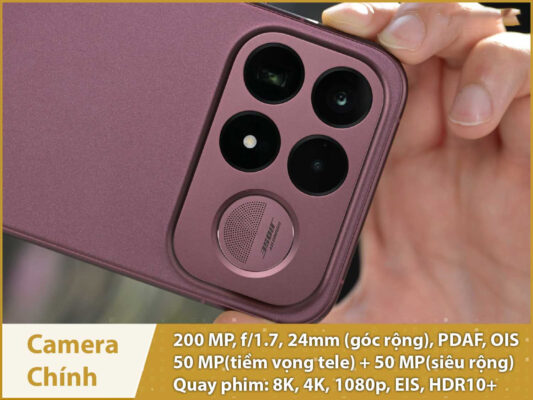Xiaomi REDMI K100 Pro Max (Snapdragon 8 Elite Gen 5 - Pin 9070mAh) camera chinh 200mp redmi k100 pro max